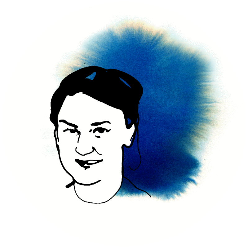 Janna Katz porträtt av Stina Wirsén